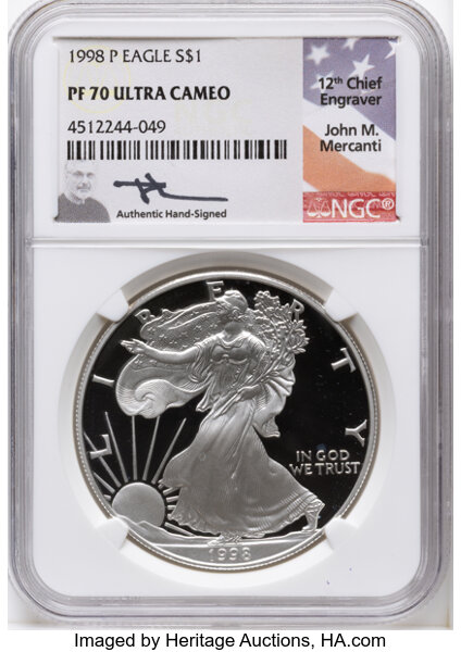 1998-P $1  Silver Eagle PR DCAM thumbnail 4
