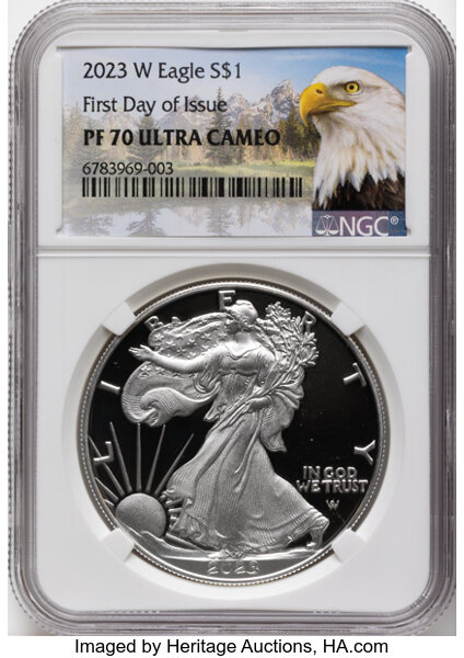 2023-W $1  Silver Eagle PR DCAM thumbnail 10