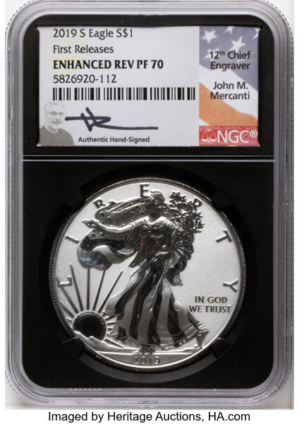 2019-S $1  Silver Eagle, Enhanced Reverse Proof PR thumbnail 8