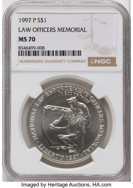 1997-P S$1 National Law Enforcement Officers Memorial MS thumbnail 2