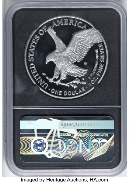 2022-W $1  Silver Eagle PR DCAM OGP thumbnail 4