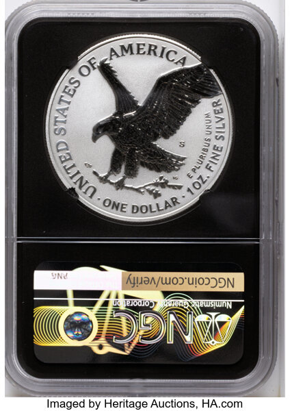 2021-S $1  Silver Eagle, Reverse Proof, Type 2 PR thumbnail 15