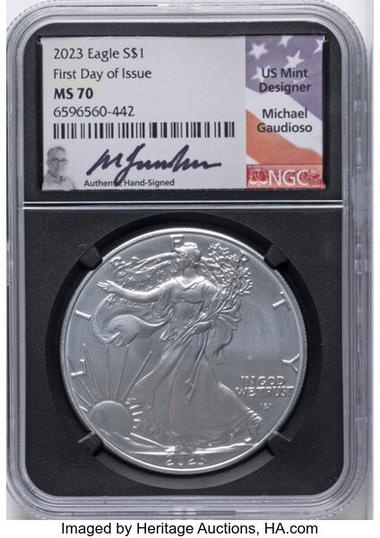 2023 $1  Silver Eagle MS thumbnail 5
