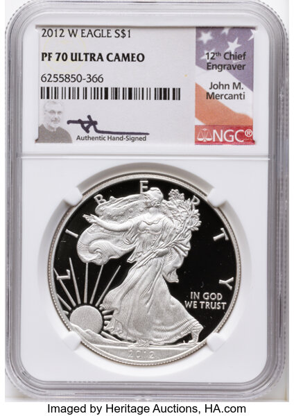2012-W $1  Silver Eagle PR DCAM thumbnail 4