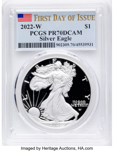 2022-W $1  Silver Eagle PR DCAM thumbnail 11