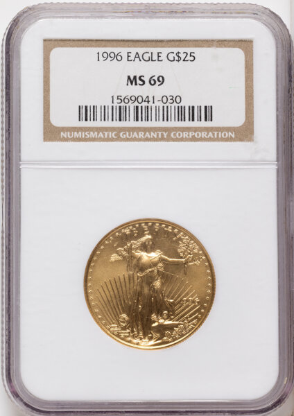 1996 $25  Gold Eagle MS thumbnail 2