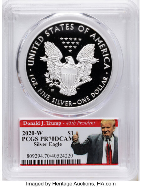 2020-W $1  Silver Eagle PR DCAM thumbnail 4