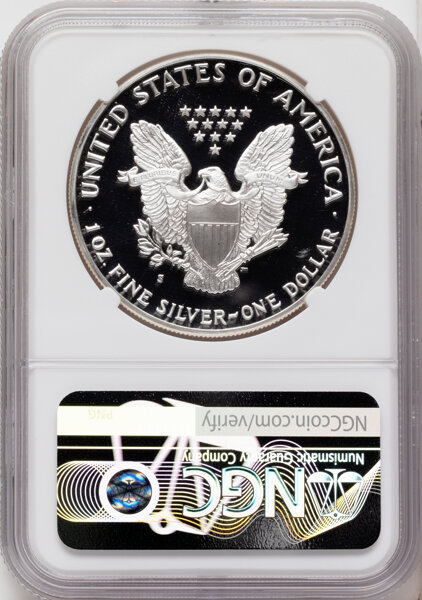 1989-S $1  Silver Eagle PR DCAM PR70 DCAM thumbnail 4