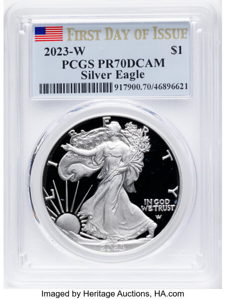 2023-W $1  Silver Eagle PR DCAM thumbnail 14