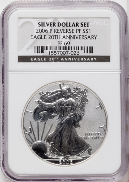 2006-P $1  Silver Eagle, Reverse Proof PR thumbnail 6