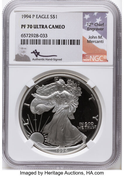 1994-P $1  Silver Eagle PR DCAM thumbnail 4