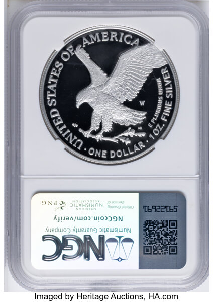 2022-W $1  Silver Eagle PR DCAM OGP thumbnail 22