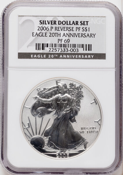 2006-P $1  Silver Eagle, Reverse Proof PR thumbnail 7