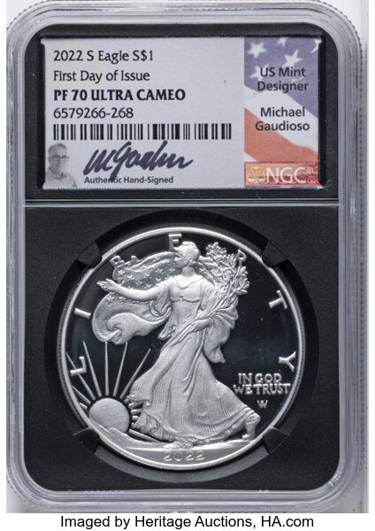 2022-S $1  Silver Eagle PR DCAM thumbnail 5