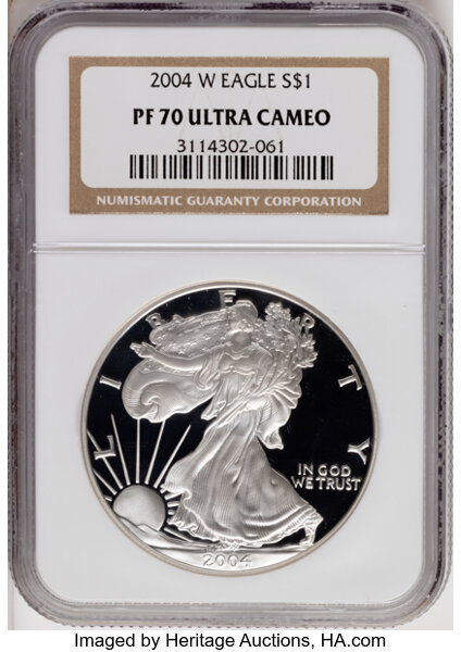 2004-W $1  Silver Eagle PR DCAM thumbnail 5