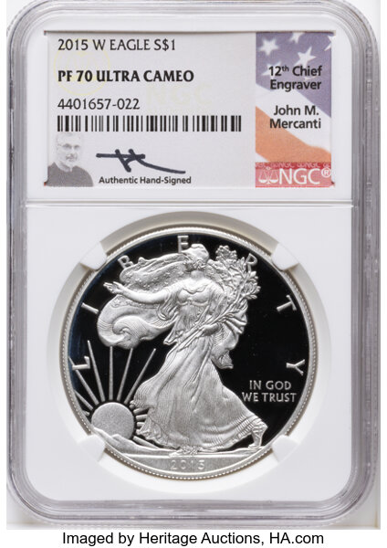 2015-W $1  Silver Eagle PR DCAM thumbnail 4