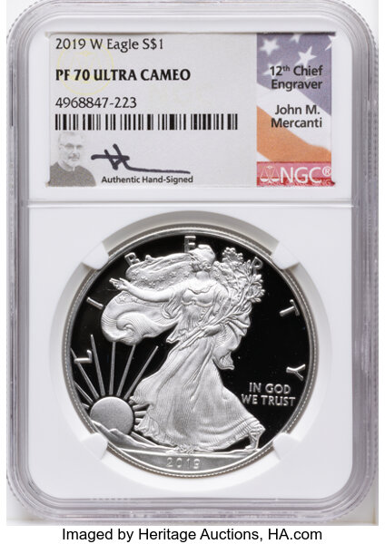 2019-W $1  Silver Eagle PR DCAM thumbnail 9