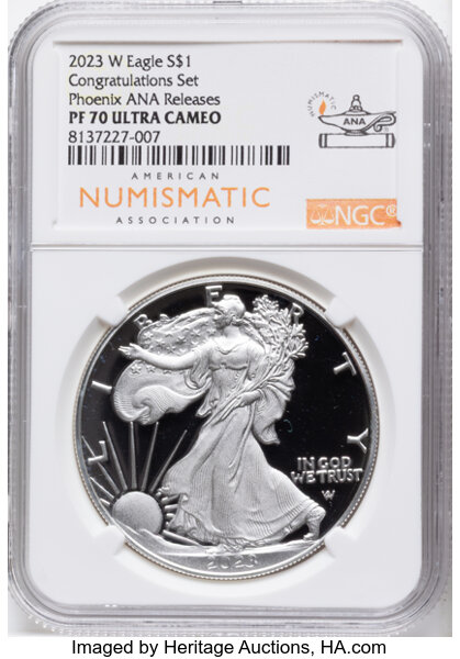 2023-W $1  Silver Eagle PR DCAM thumbnail 8