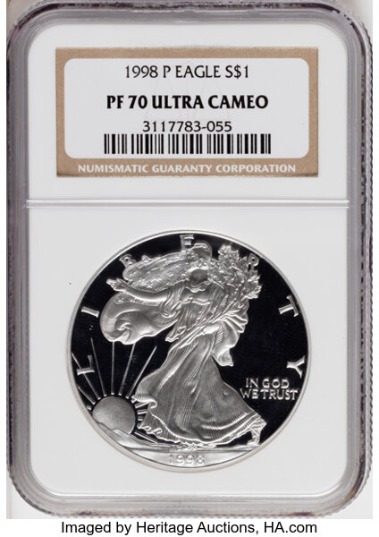 1998-P $1  Silver Eagle PR DCAM thumbnail 3