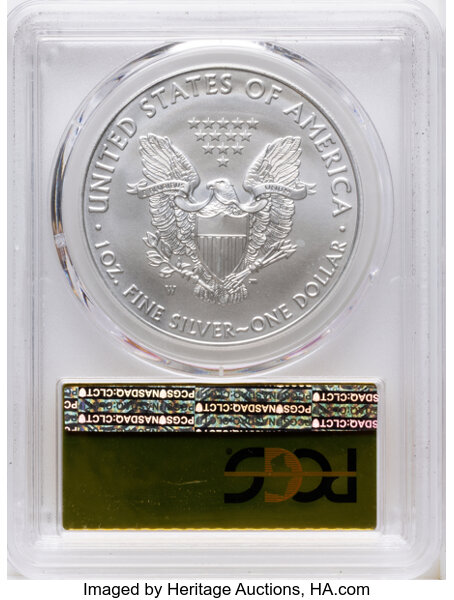 2019-W $1  Silver Eagle, Burnished OGP thumbnail 4