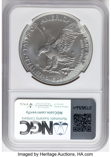 2024-(W) $1  Silver Eagle, Struck at West Point Mint MS thumbnail 7