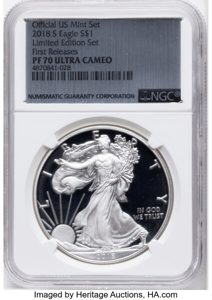 2018-S $1  Silver Eagle PR DCAM thumbnail 7