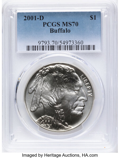 2001-D S$1 American Buffalo MS thumbnail 5
