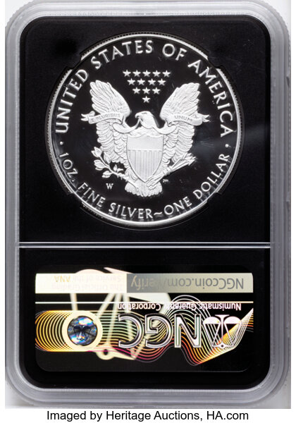 2021-W $1  Silver Eagle, Type 1 PR DCAM OGP thumbnail 6