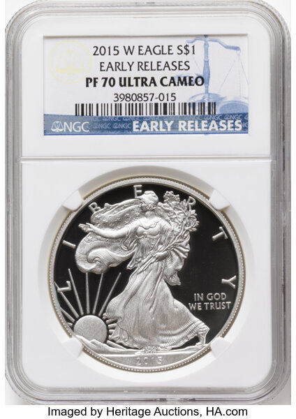 2015-W $1  Silver Eagle PR DCAM thumbnail 3