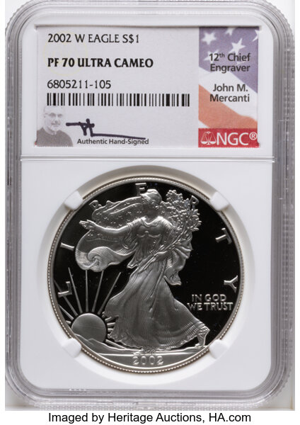 2002-W $1  Silver Eagle PR DCAM thumbnail 5