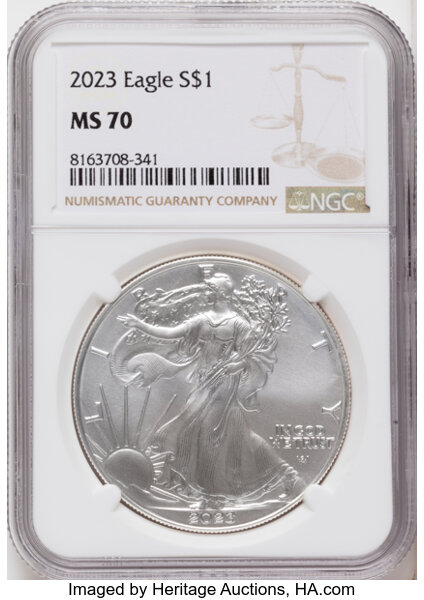 2023 $1  Silver Eagle MS thumbnail 3
