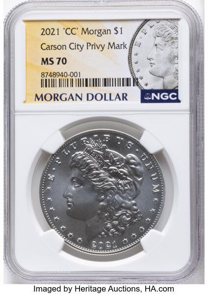 2021-(CC) S$1 Morgan, Privy Mark, 100th Anniversary MS thumbnail 4