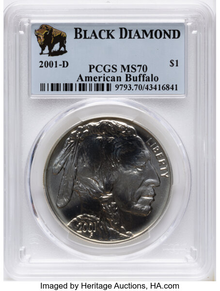 2001-D S$1 American Buffalo MS thumbnail 3