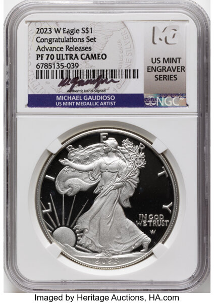 2023-W $1  Silver Eagle PR DCAM thumbnail 11