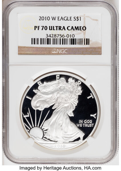 2010-W $1  Silver Eagle PR DCAM thumbnail 3