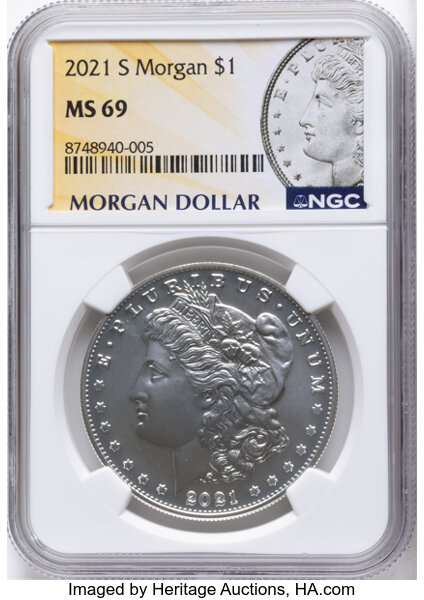 2021-S S$1 Morgan, 100th Anniversary MS thumbnail 7