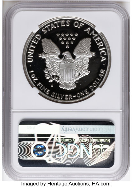 1989-S $1  Silver Eagle PR DCAM PR70 DCAM thumbnail 2