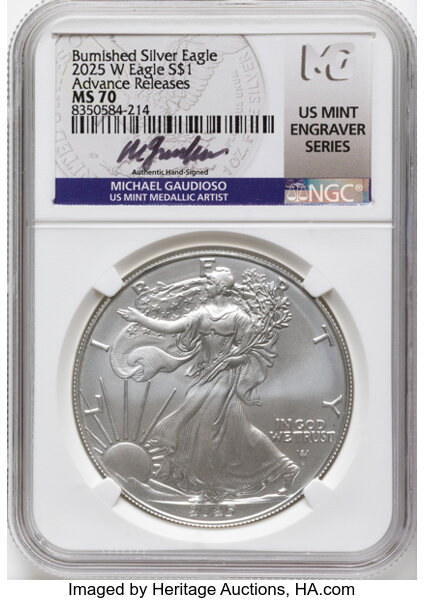 2025-(W) $1  Silver Eagle, Struck at West Point Mint MS thumbnail 4