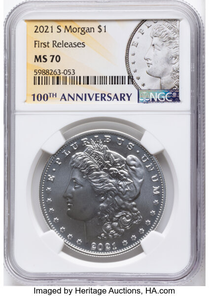 2021-S S$1 Morgan, 100th Anniversary MS thumbnail 8