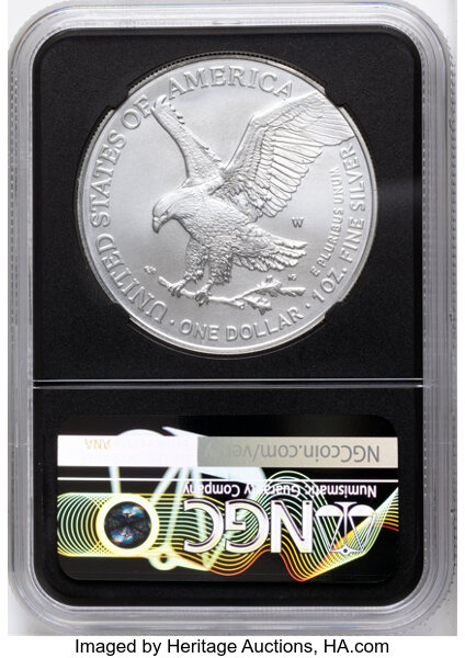 2025-(W) $1  Silver Eagle, Struck at West Point Mint MS thumbnail 9