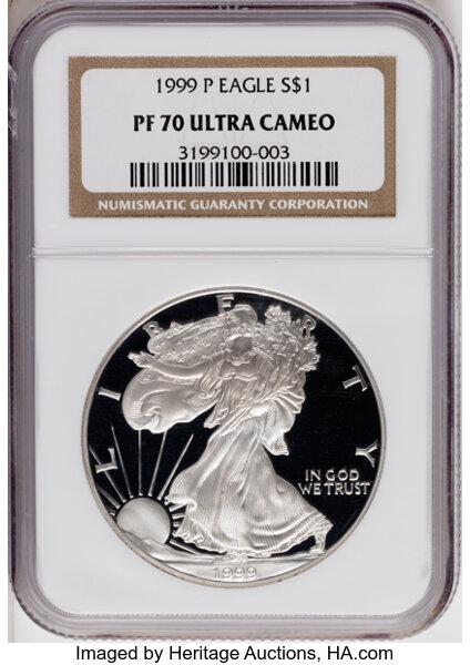 1999-P $1  Silver Eagle PR DCAM thumbnail 3