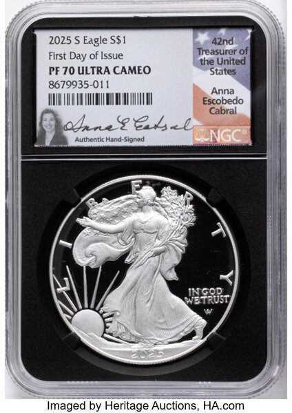 2025-S $1  Silver Eagle PR DCAM thumbnail 13