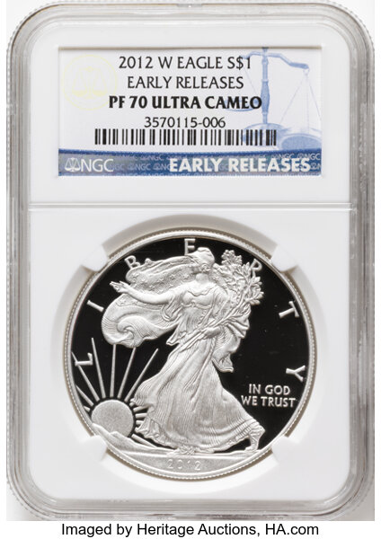 2012-W $1  Silver Eagle PR DCAM thumbnail 3