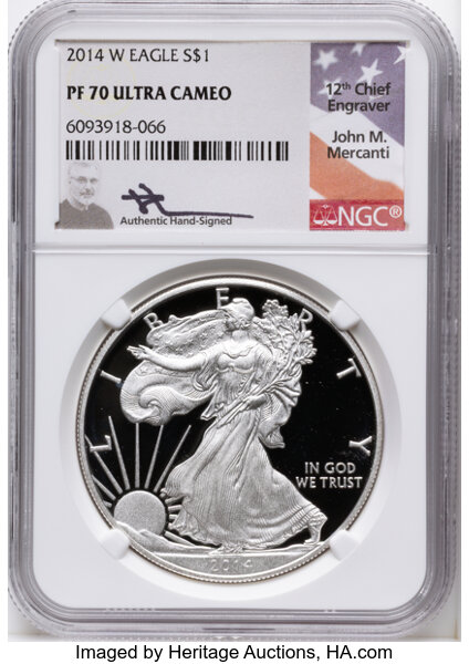 2014-W $1  Silver Eagle PR DCAM thumbnail 5