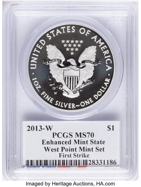 2013-W $1  Silver Eagle, Burnished MS thumbnail 18