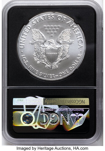 2020-(W) $1  Silver Eagle, Struck at West Point Mint MS thumbnail 6