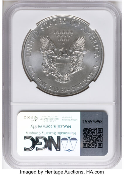 2015-W $1  Silver Eagle, Burnished MS thumbnail 14