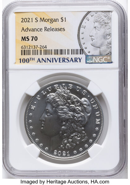 2021-S S$1 Morgan, 100th Anniversary MS thumbnail 9
