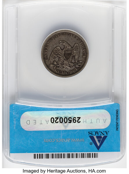 1861 25c XF40 thumbnail 4