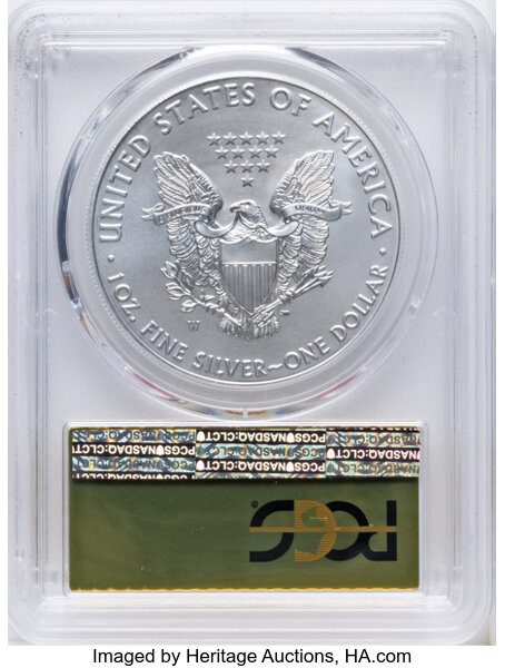 2019-W $1  Silver Eagle, Burnished OGP thumbnail 6